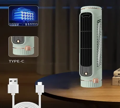 Ar Condicionado Portátil com 3 Modos de Ventilador Mini Torre Resfriador Pessoal Ajustável