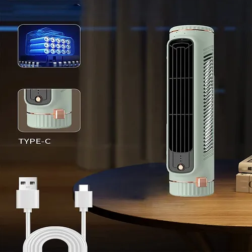 Ar Condicionado Portátil com 3 Modos de Ventilador Mini Torre Resfriador Pessoal Ajustável