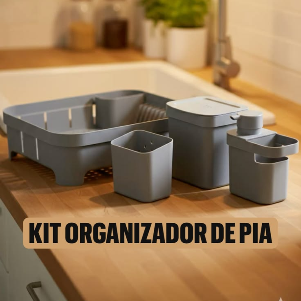 Kit de organização sobre a pia Ou 4 peças Linha Trium