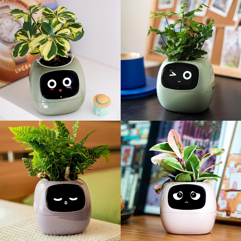 Plantador Inteligente Lvy , Diversão Infinita Com Mais De 49 Expressões Ricas , 7 Sensores Inteligentes