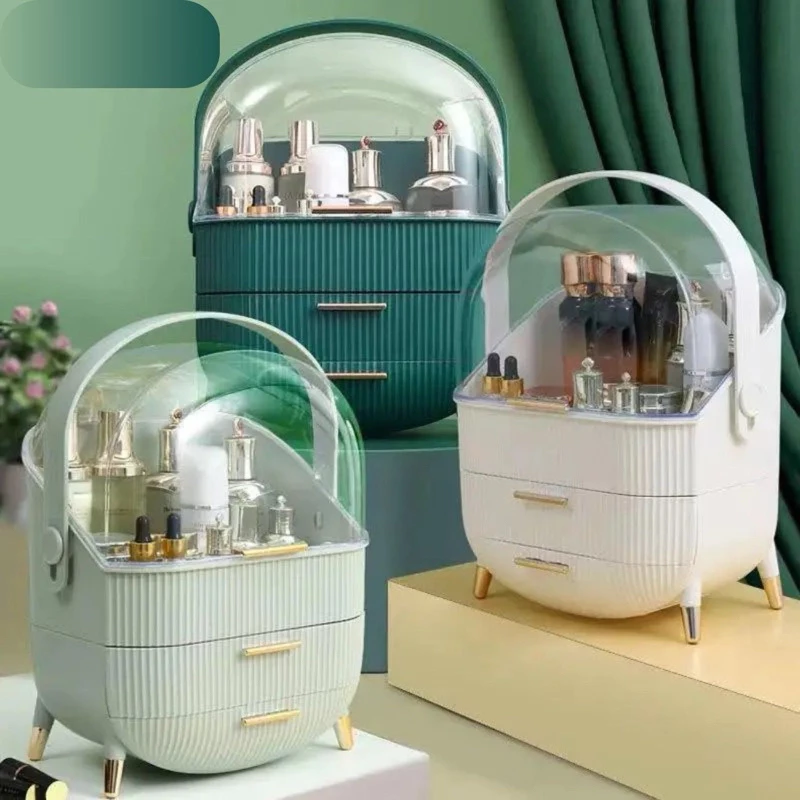 Maleta 3 Compartimentos Maquiagem, Cosmético. Alça Perfeito para Viagem