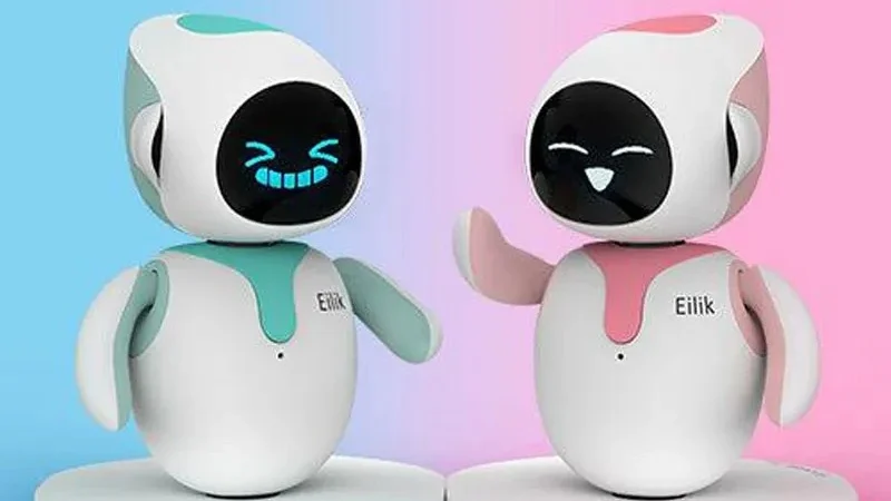 Eilik-Robô Inteligente Robô fofo para crianças e adultos, seu companheiro interativo perfeito