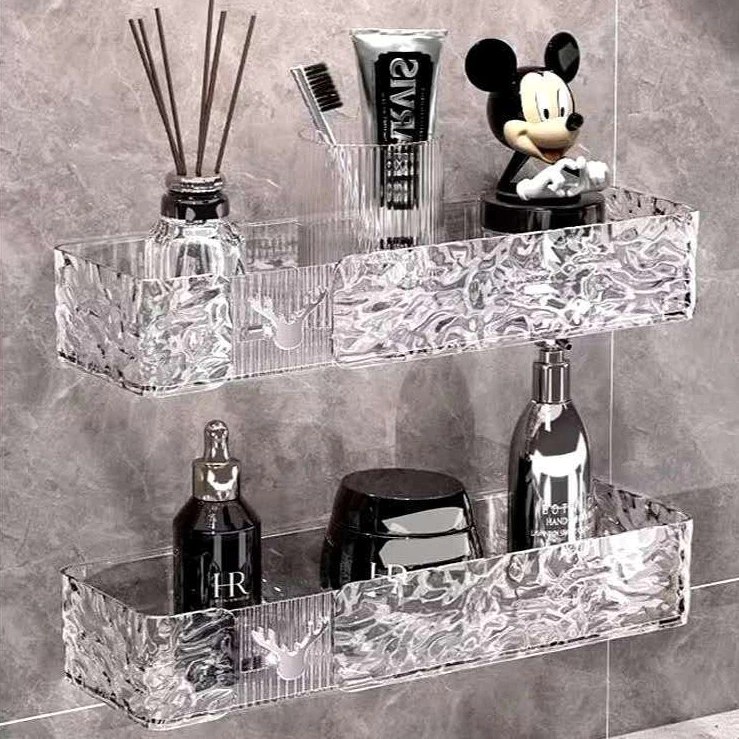 Suporte De Shampoo, Prateleiras De Banheiro, Sem Furo, Acrilico Chifre.