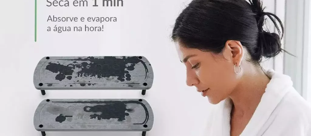 Bandeja Decorativa Banheiro Lavabo Cozinha organizadora de diatomita Drytomini