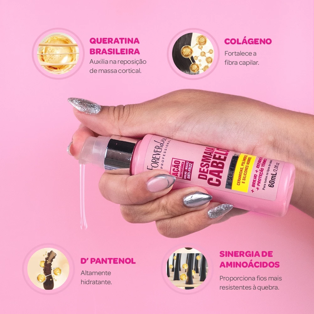 Sérum Desmaia Cabelo Forever Liss 60ml