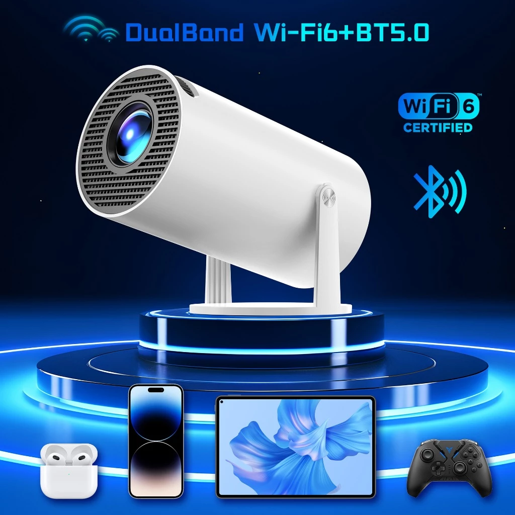 Projetor Magcubic HY300 Original Portátil Smart Android 11 4K Ultra HD HDMI Wifi Bluetooth Alto Falante -Techo Pro