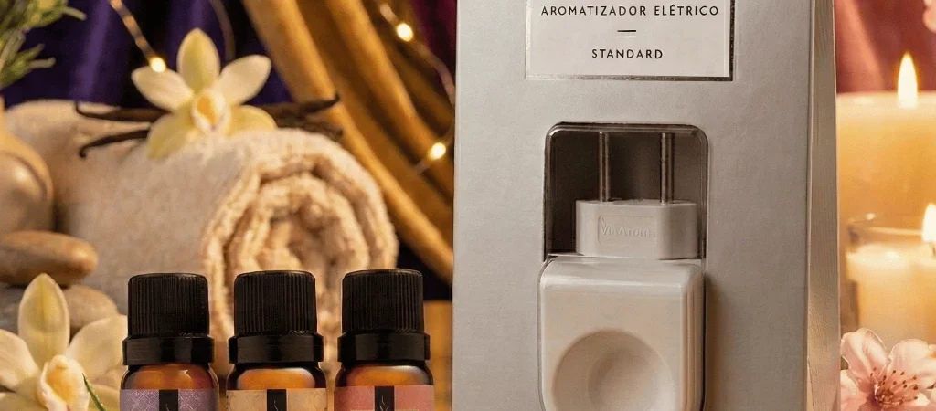 Difusor Aromatizador Elétrico Standard Via. Aroma Com Essência, Bivolt, Difusor Aromaterapia.