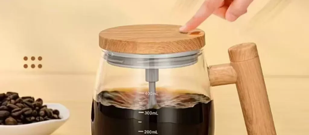 Caneca Misturadora De 400ml Café Automática Agitadora Elétrica Giratória