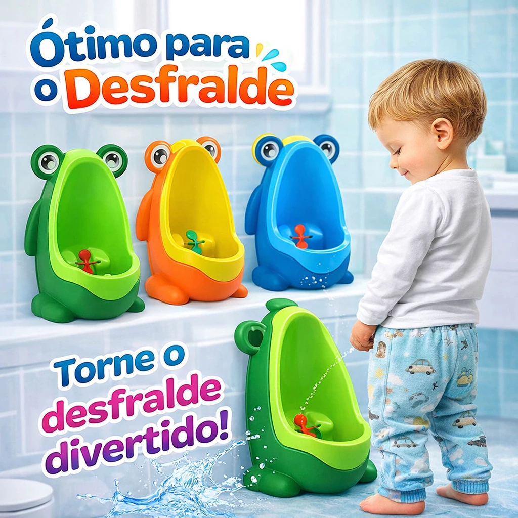 Mictorio Sapinho Infantil. Pinico Desfralde Criança Treino Baby. Todas Cores!