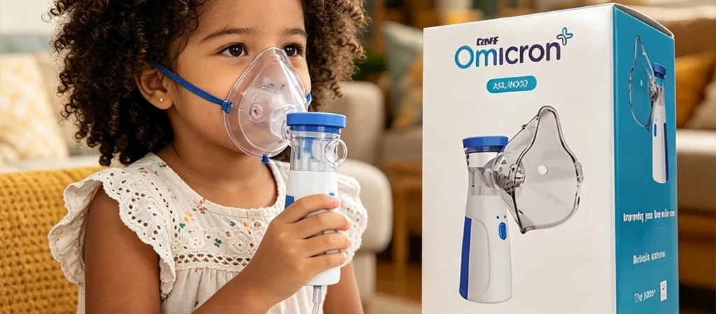 Inalador Nebulizador Portátil Ultrassônico Atomizador De Baixo Nó Para Crianças E Adultos