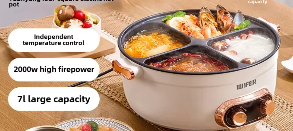 Panela Elétrica 4 Compartimentos Antiaderente Quente De Arroz Eletrodomésticos