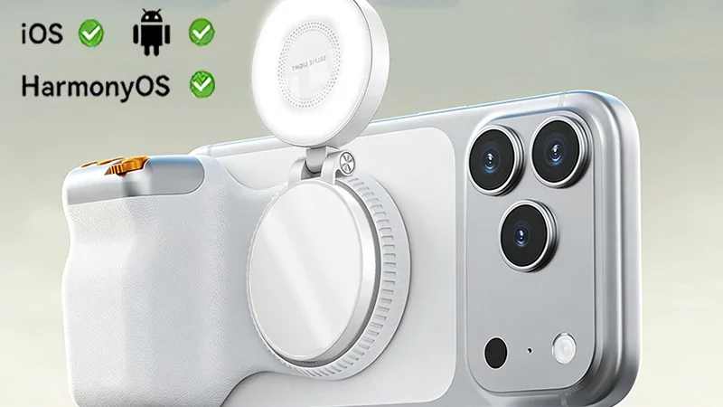 Suporte Magnético Celular Alça Grip Alça Magnética Fotografia MagSafe Controle Remoto Bluetooth