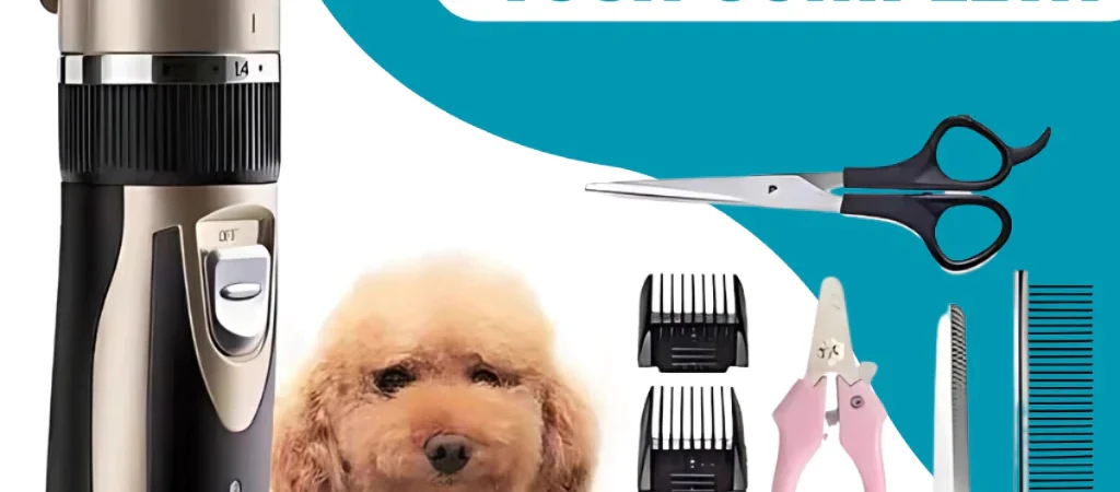 Kit Máquina de Tosa Profissional Pet Recarregável | Silenciosa e Completa com Acessórios