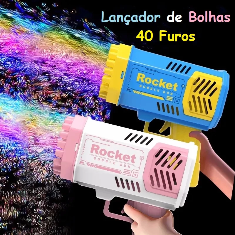 LANÇA BOLHAS BAZUCA BRINQUEDO PARA AS CRIANÇAS E ADULTOS ÁGUA E SABÃO MUITA DIVERSÃO