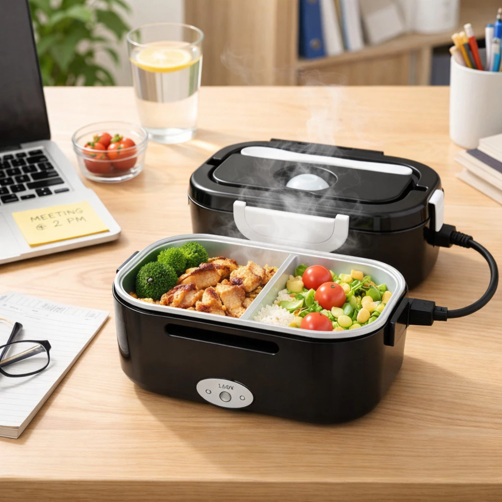 Marmita Elétrica Veicular Tomada Bivolt 110V/220V E 12V/24V – Marmita Térmica Para Comida