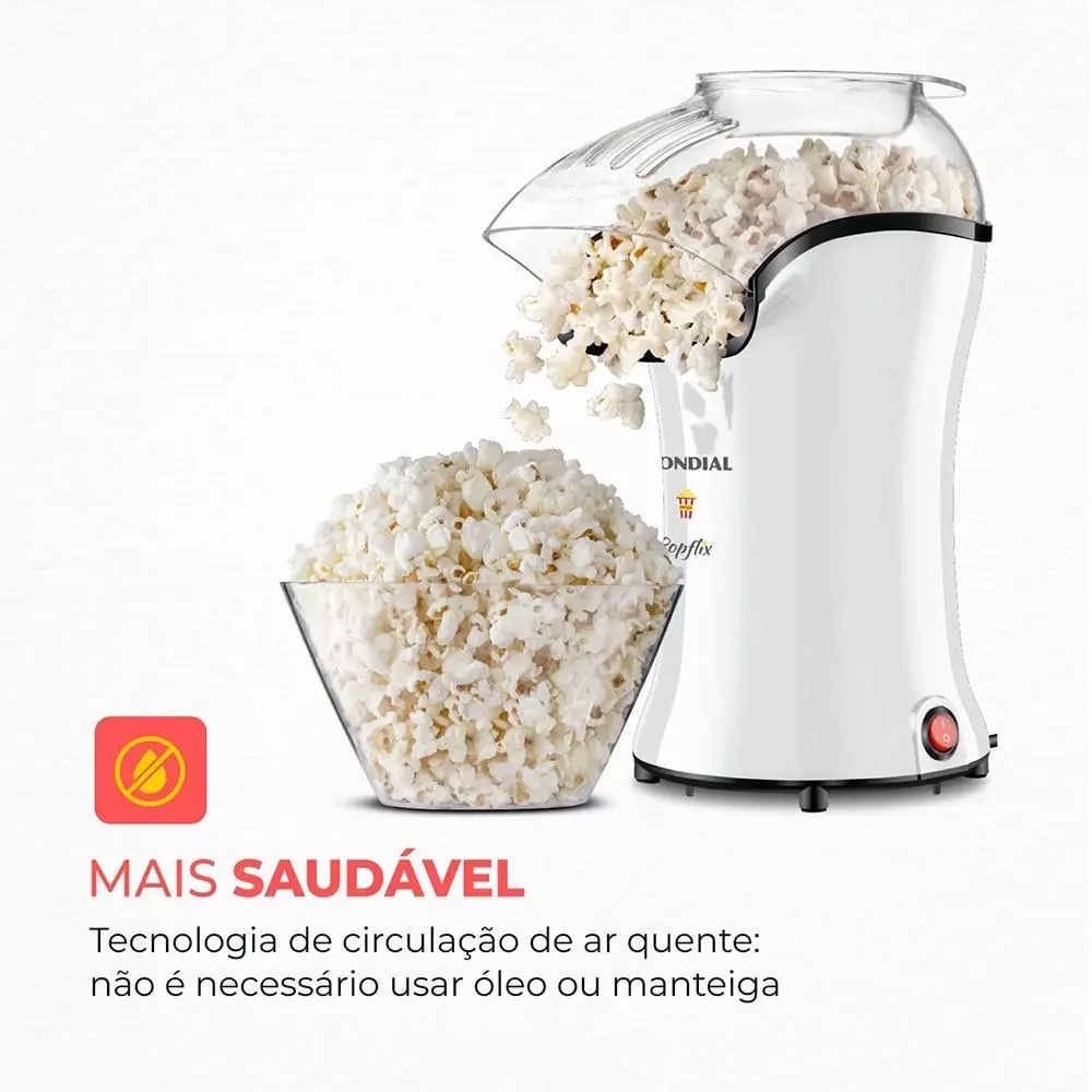 Pipoqueira Elétrica Popflix PP-04 Ar Quente Mondial