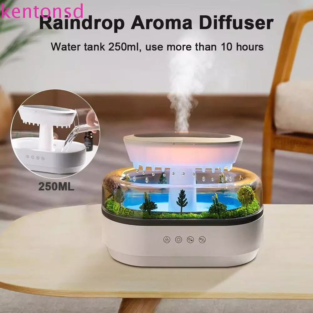 Umidificador Difusor De Aroma Ultrassônico De Gota De Chuva