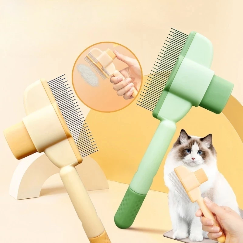 Pente Tira Pelos Pet. Gatos e Cães, Escova Flutuante, Remoção De Pelos Sujeiras.