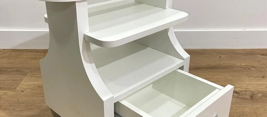 Carrinho Auxiliar Apoio Para Manicure Pedicure Spa Dos Pés