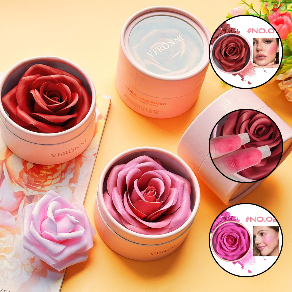 Blush 3D Pétala De Rosa Marcador Natural Flor