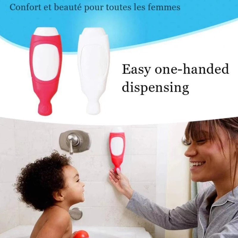 Porta Garrafas De Gel De Ducha De Silicone Doce Para Shampoo & Condicionador Acessórios De Banheiro