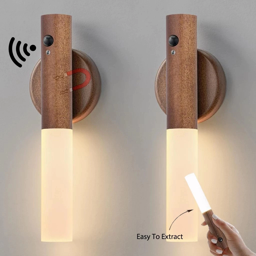Luminaria Luz Led Recarregável Sensor de Movimento