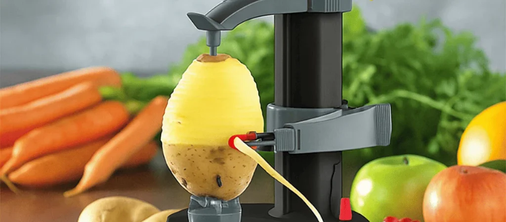 Descascador Elétrico de Laranja Batata Legumes e Frutas Cortador Descascar Cozinha
