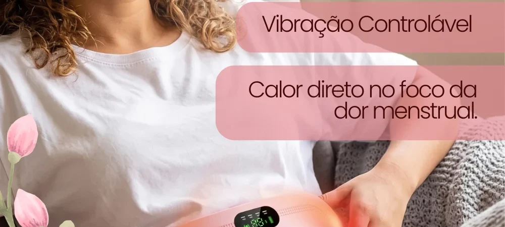 Cinto de Aquecimento Elétrico para Alívio de Cólicas Menstruais