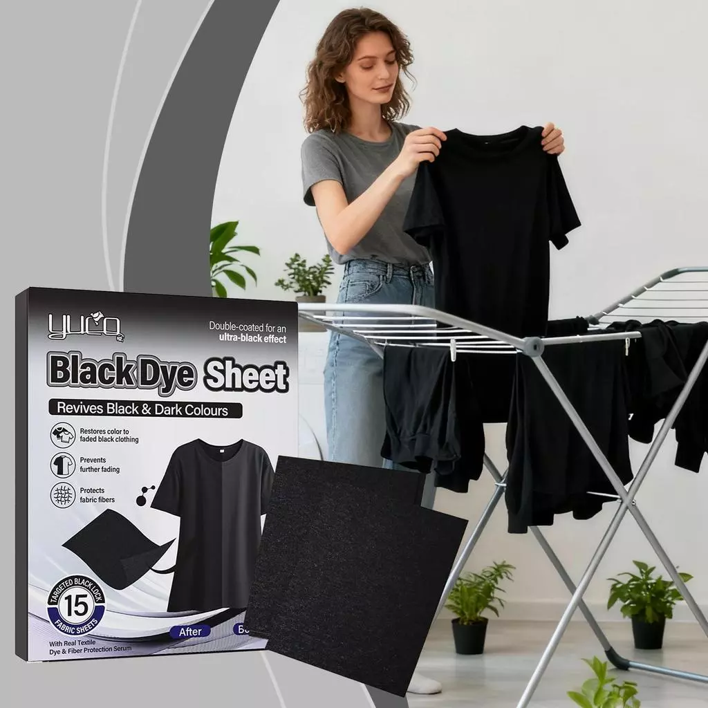 Folhas Restauradoras De Roupas Pretas , 10 Unidades , Anti-Desbotamento