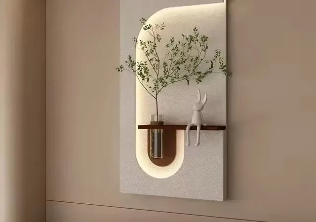 Quadro Decorativo Iluminação Led Lotus Decor Q15 Sala